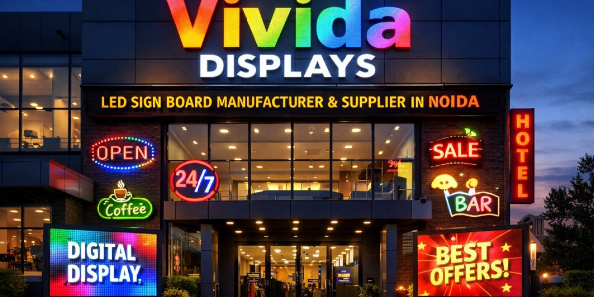 LED Sign Board Manufacturer and Supplier in Noida – Vivida Displays